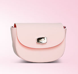 粉色绗缝斜挎包